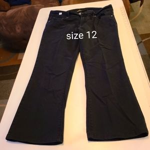 Womens size 12 Jordache black jeans